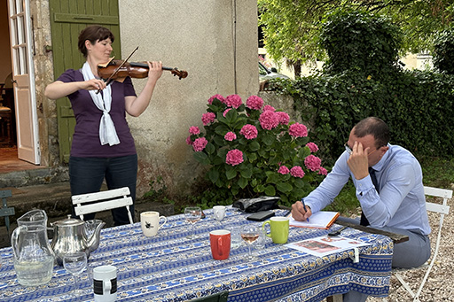 Listen to the sound of Marie's instrument.