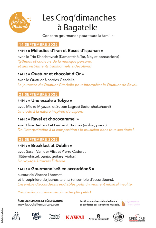 Programme des Croq'dimanches