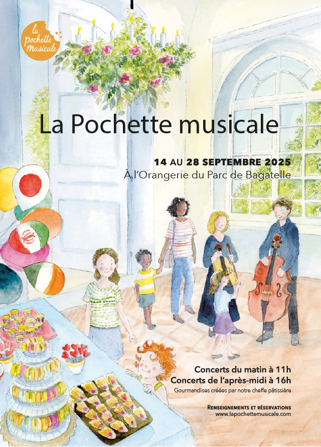 La Pochette musicale à l'Orangerie du Parc de Bagatelle