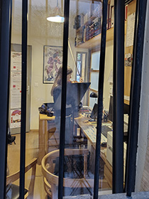 dans tous les coins de l'atelier